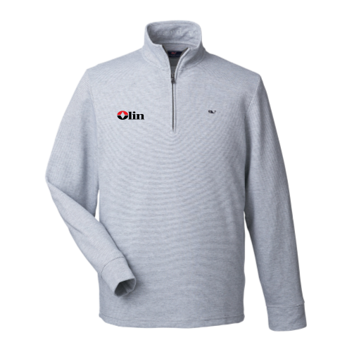 Olin - Vineyard Vines Men's Saltwater Quarter-Zip Pullover White